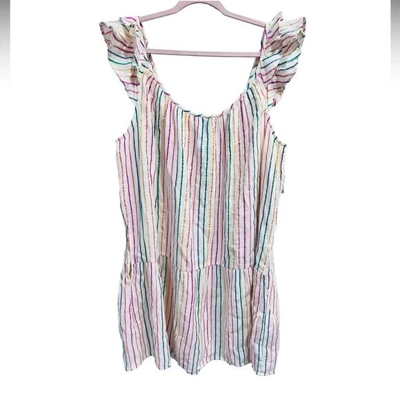 GAP MINI - Day dress Beige with color stripes Size XXL NWT - Picture 3 of 13